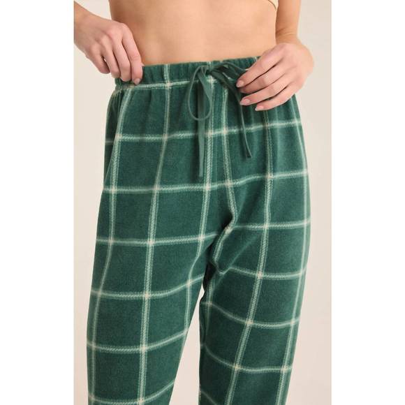 NEW Z SUPPLY plaid jogger pants in noble fir - Picture 4 of 7